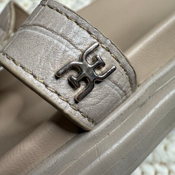SAM EDELMAN Women's Size 9 Valeri Slide Sandal Shoes French Oak Crocodile Casual - Picture 4 of 11